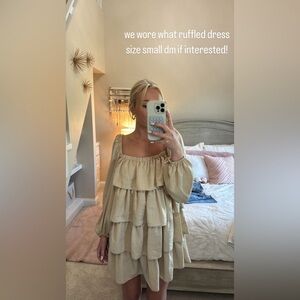 WEWOREWHAT ruffled mini dress